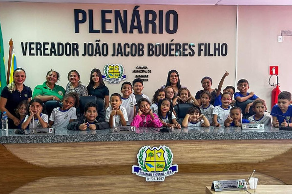 Alunos da Escola Wanderly Ferraz Visitam a Câmara Municipal de Ribamar Fiquene