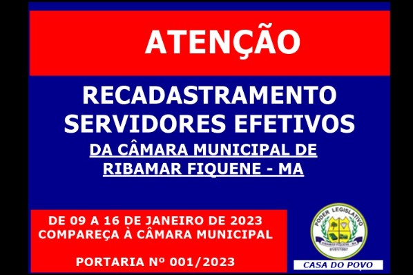 Recadastramento dos Servidores Efetivos